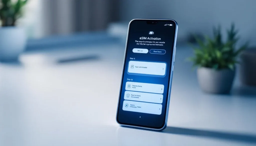 Représenatation de comment activer esim