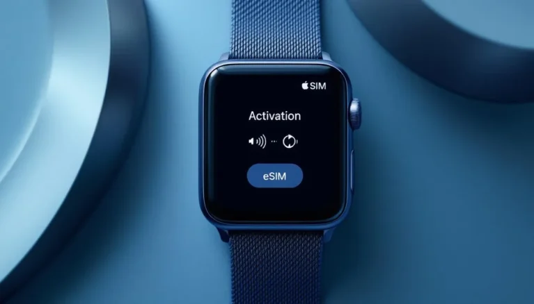 Représenatation de esim apple watch