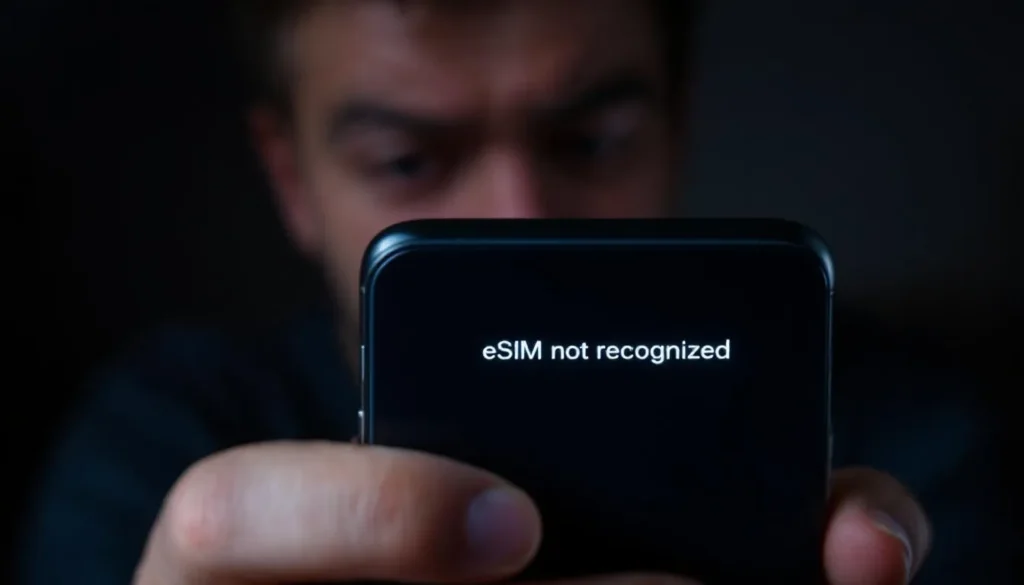 Représenatation de esim non reconnue