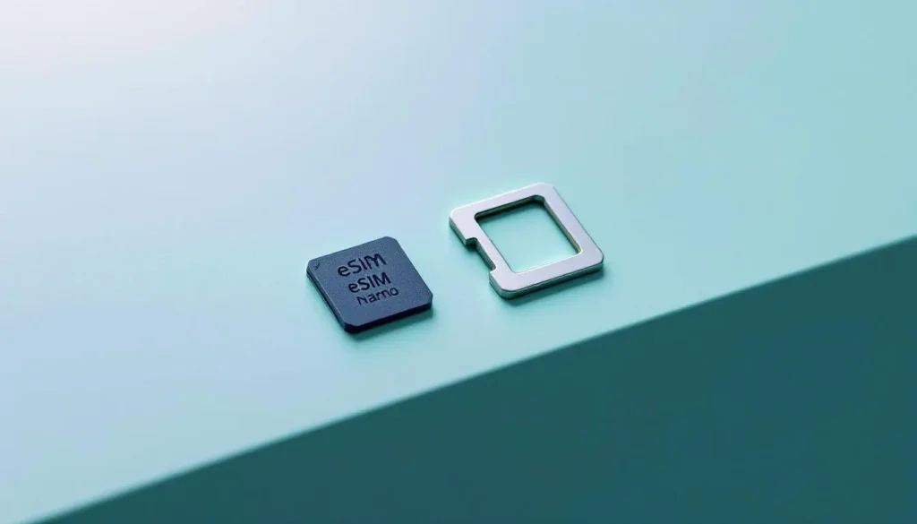 Représenatation de esim ou nano sim