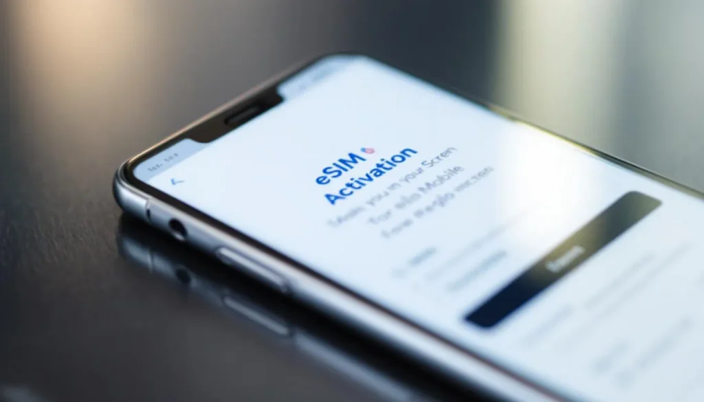 Représenatation de esim reglo mobile