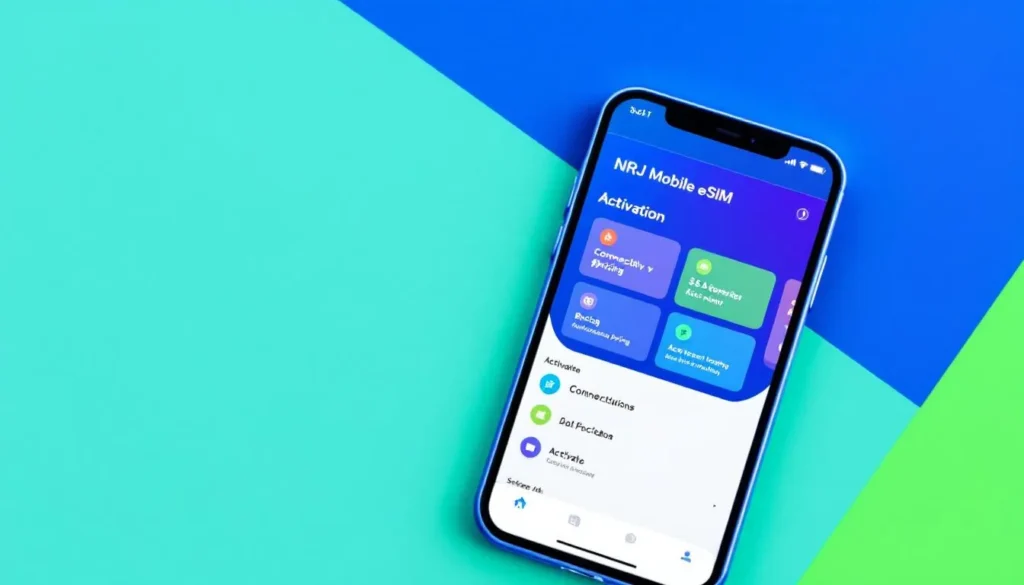 Représenatation de esim nrj mobile
