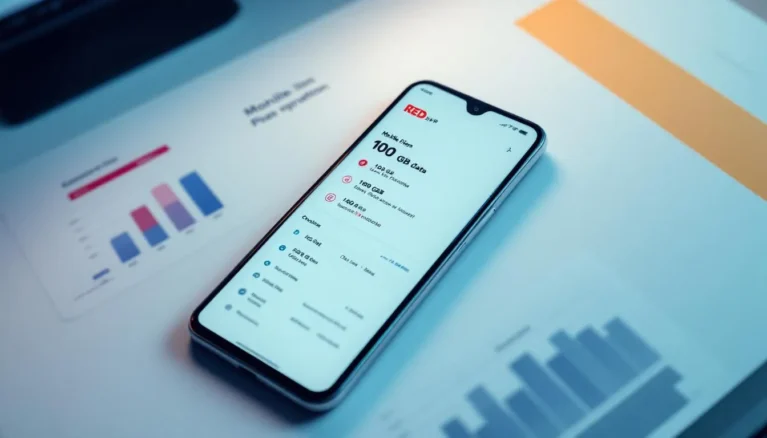 Représenatation de forfait RED 100 Go