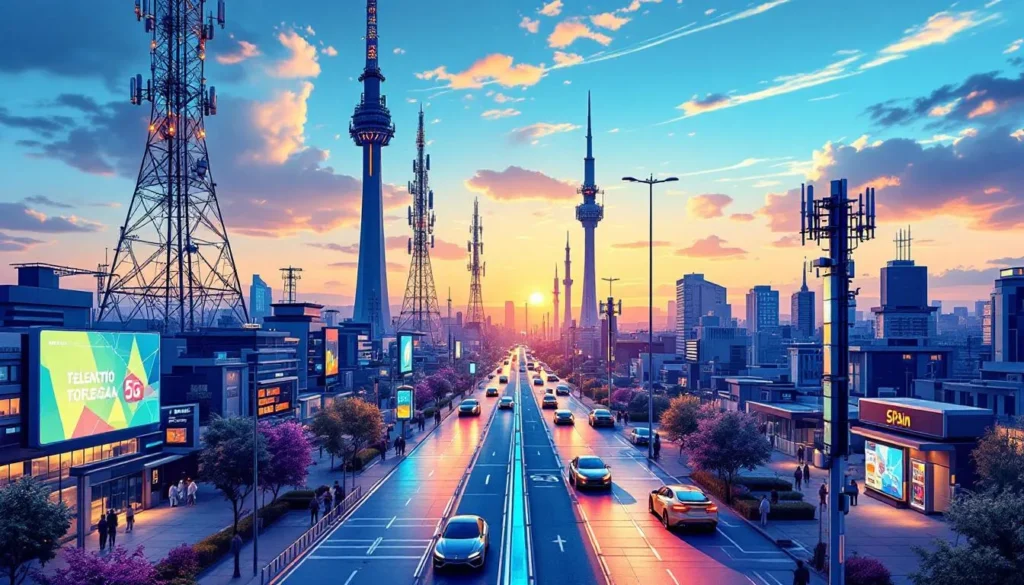 Représenatation de Telefonica Huawei 5G Espagne 2030