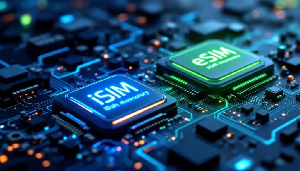 Représenatation de iSIM vs eSIM