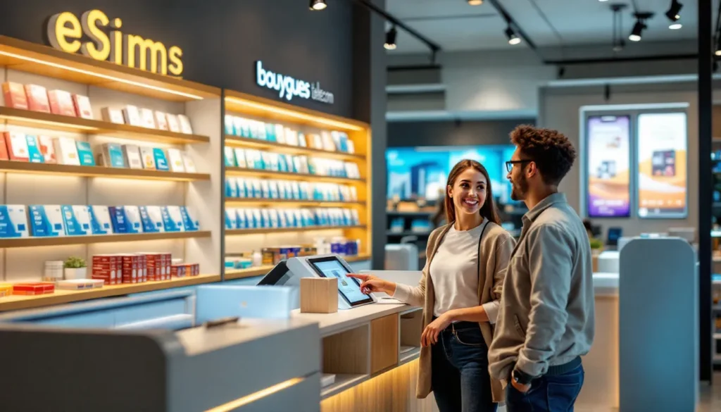 Représenatation de ou acheter esim bouygues