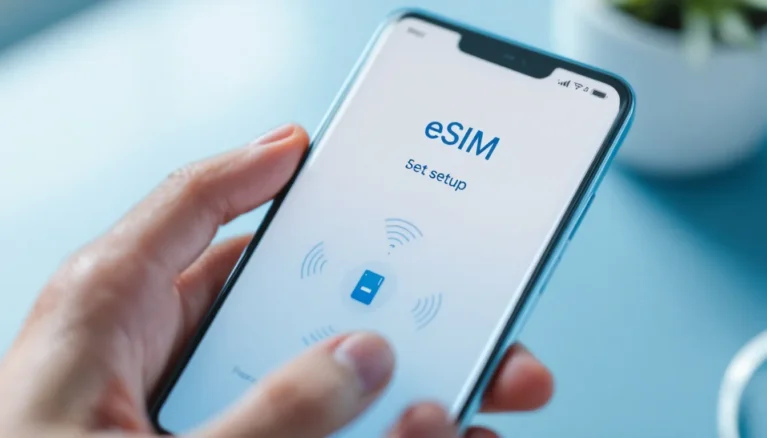 Représenatation de préinstallation eSIM Free Android