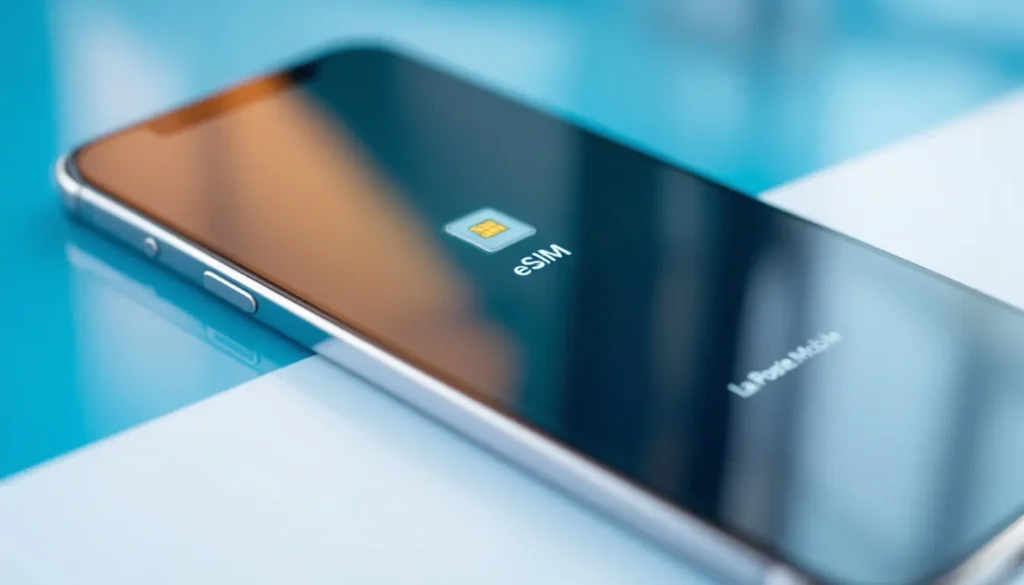 Représenatation de eSIM iPhone Air La Poste Mobile