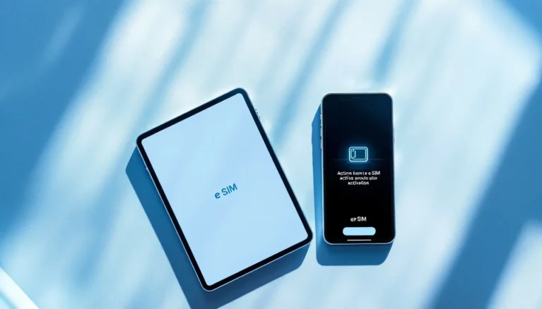 Représenatation de support eSIM Bouygues iPhone Air