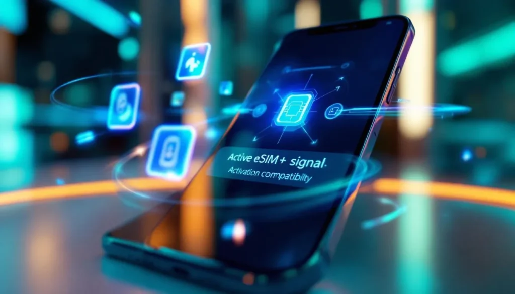 Représenatation de esim Free Pro 5G+