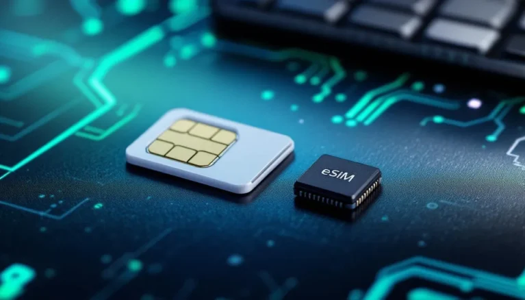 Représenatation de SIM physique et eSIM