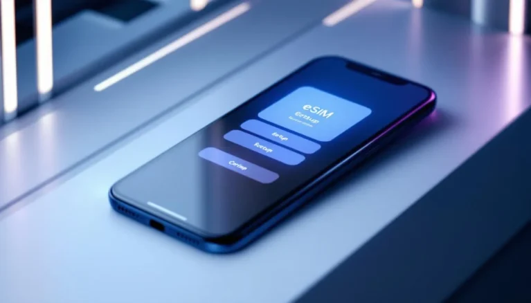 Représenatation de esim iphone