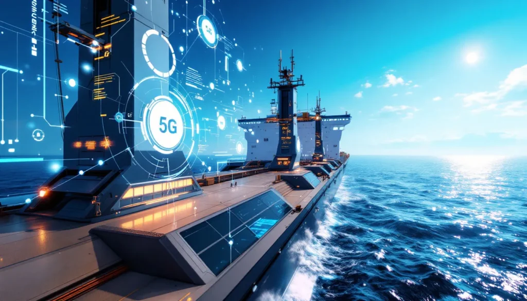 Représenatation de 5G maritime Telefónica