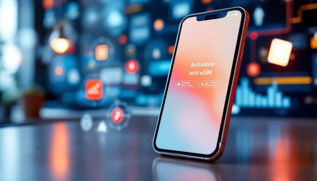 Représenatation de esim maroc telecom