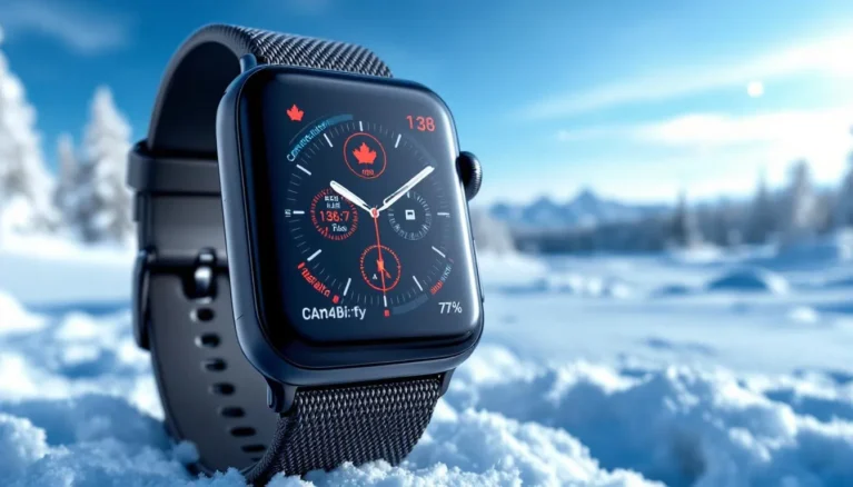 Représenatation de Apple Watch satellite Canada
