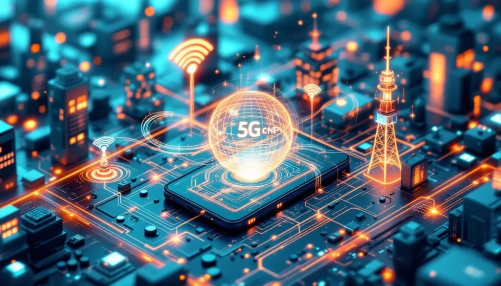 Représenatation de bande 6 GHz communications mobiles