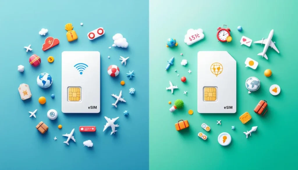 Représenatation de airalo vs holafly