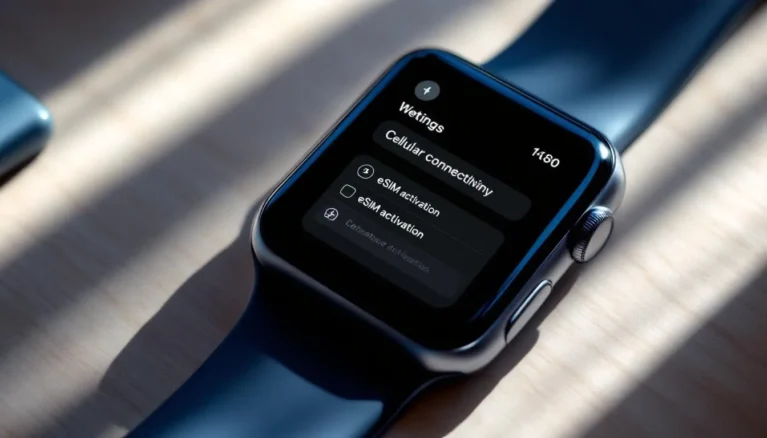 Représenatation de esim bouygues apple watch