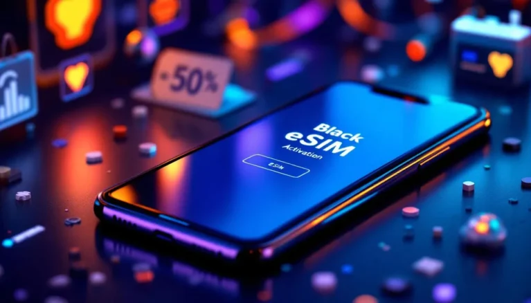 Représenatation de eSIM Black Friday