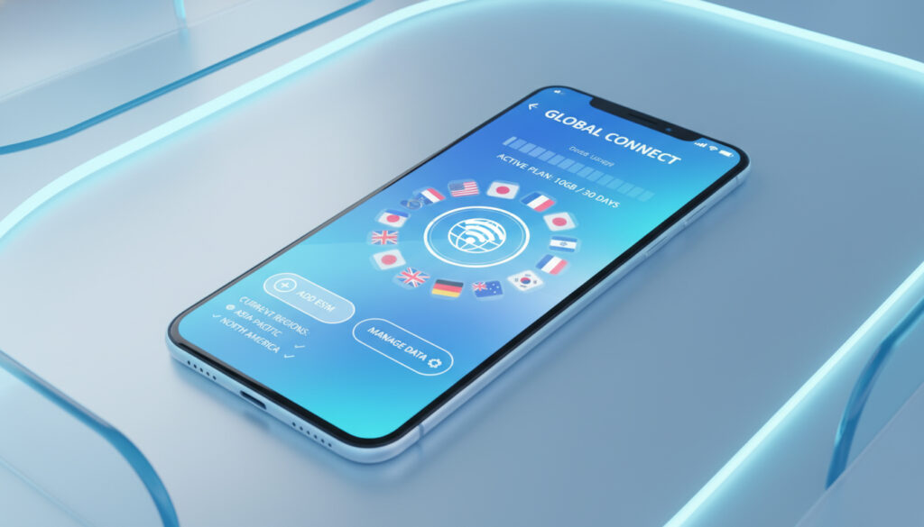 Représenatation de acheter esim en ligne international