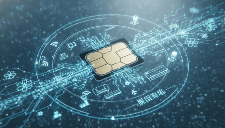 Représenatation de acheter nano carte sim données au Japon henada