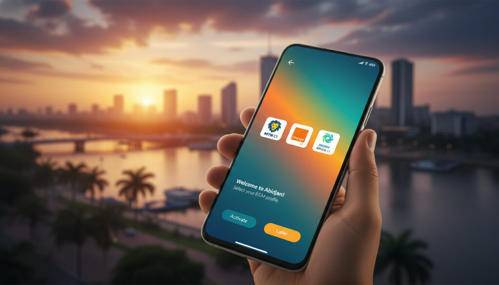 Représenatation de acheter une esim en cote d'ivoire