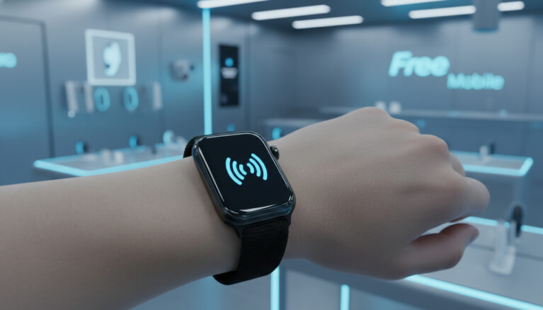 Représenatation de Apple Watch Free Mobile