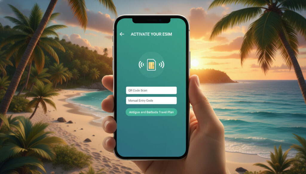 Représenatation de esim Antigua-et-Barbuda intégration