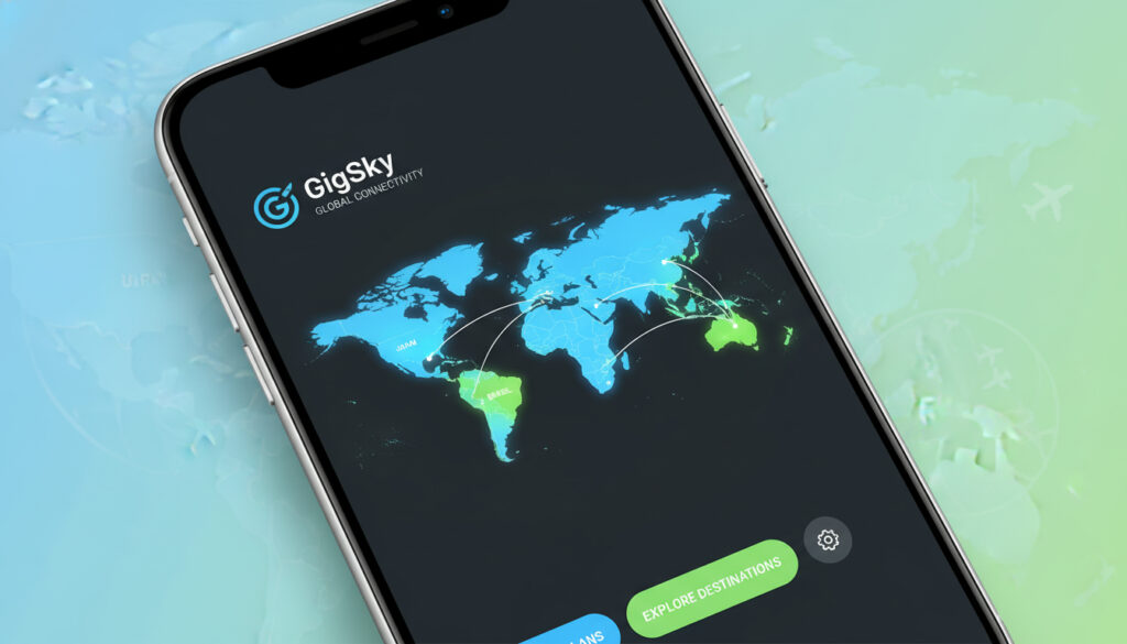 Représenatation de eSIM internationale GigSky