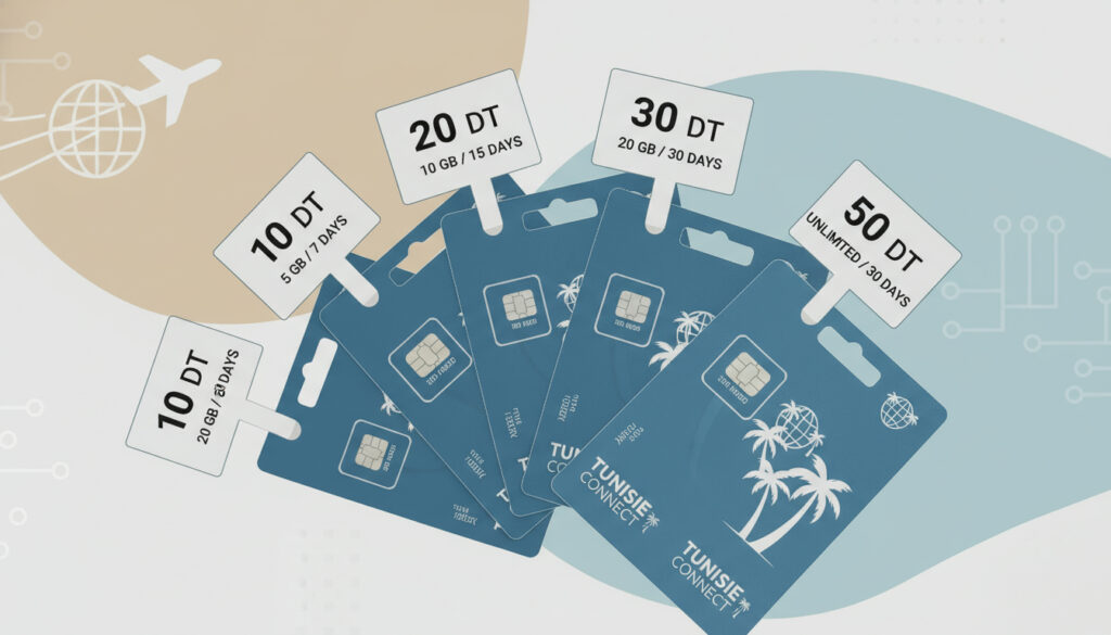 Représenatation de esim tunisie prix