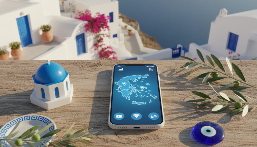 Représenatation de forfait téléphone grece