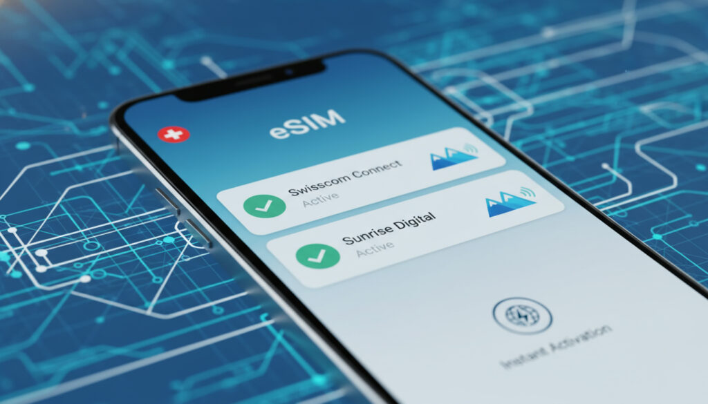 Représenatation de acheter esim en ligne suisse