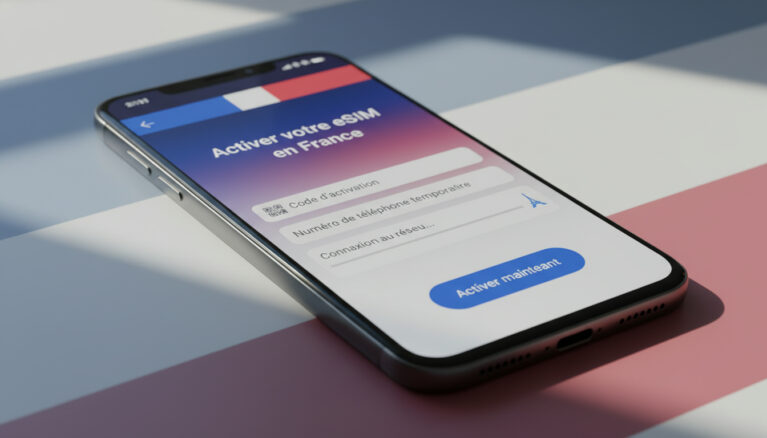 Représenatation de acheter esim francaise