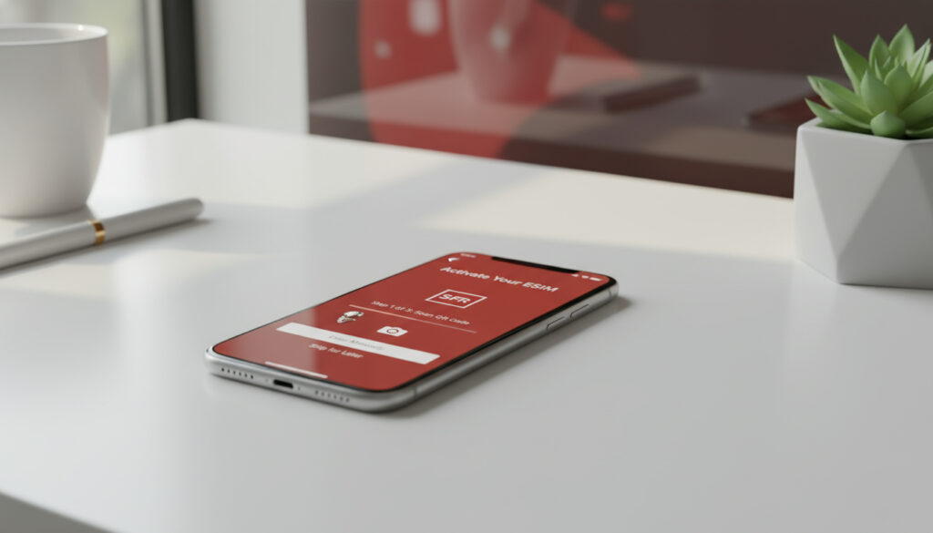 Représenatation de acheter une esim prepayee sfr 4g