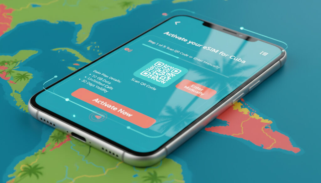 Représenatation de esim Cuba intégration