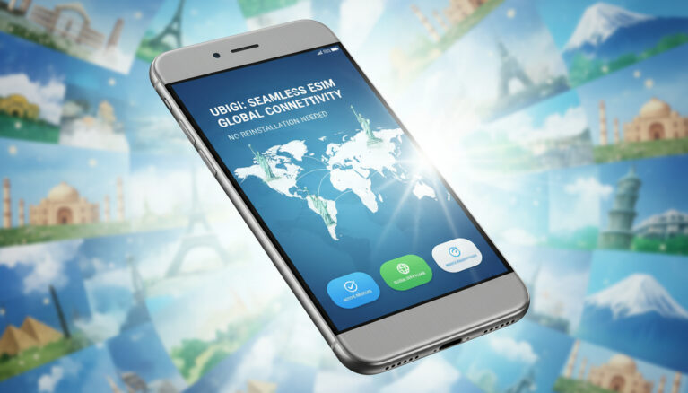 Représenatation de eSIM Ubigi voyager multi-pays