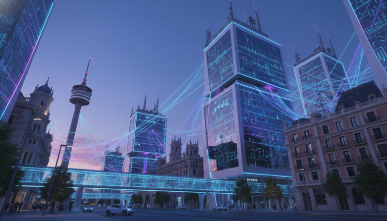 Représenatation de Telefónica centres de données edge pour l'IA