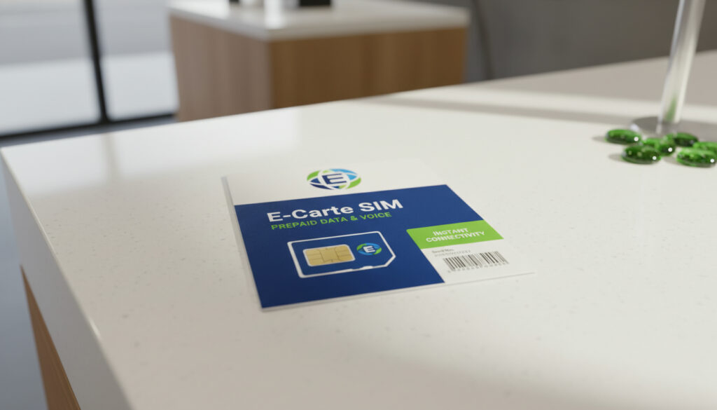 Représenatation de acheter carte e caarte carte sim