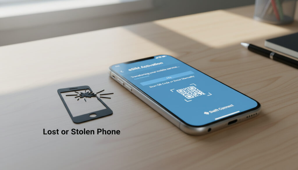 Représenatation de acheter esim free mobile suite à un vol