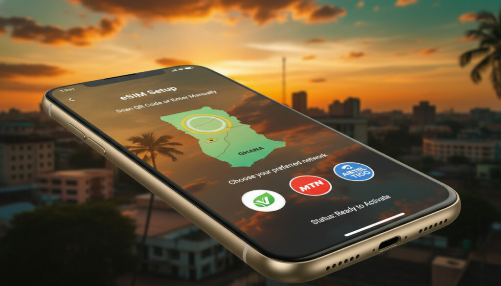 Représenatation de esim Ghana intégration