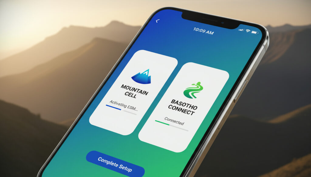 Représenatation de esim Lesotho intégration