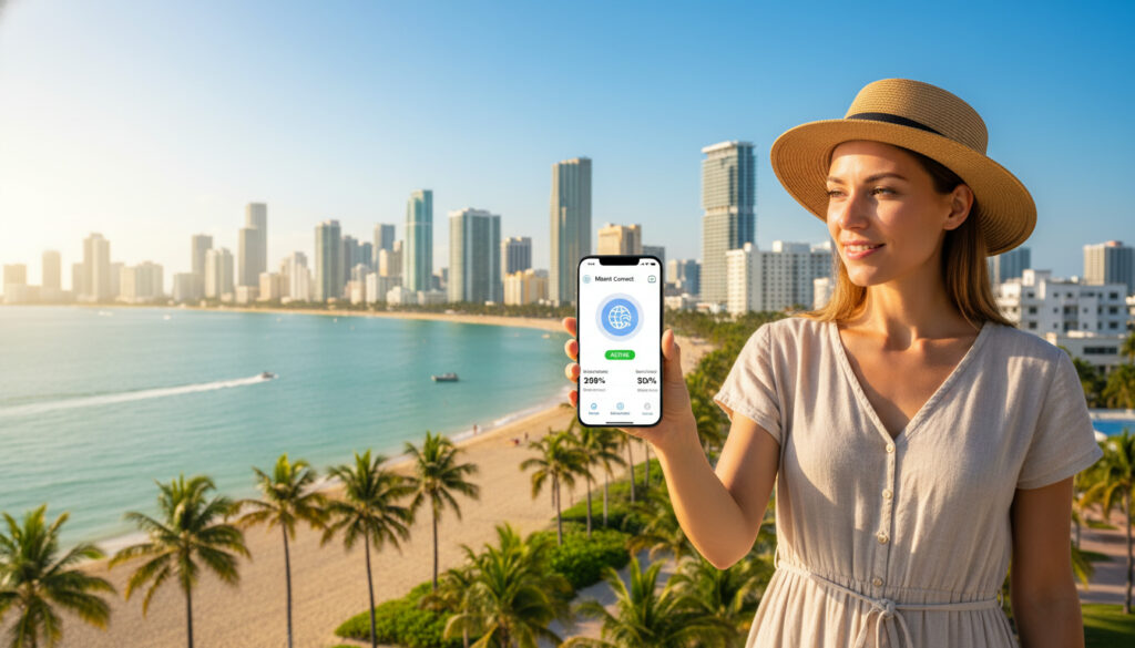 Représenatation de esim miami