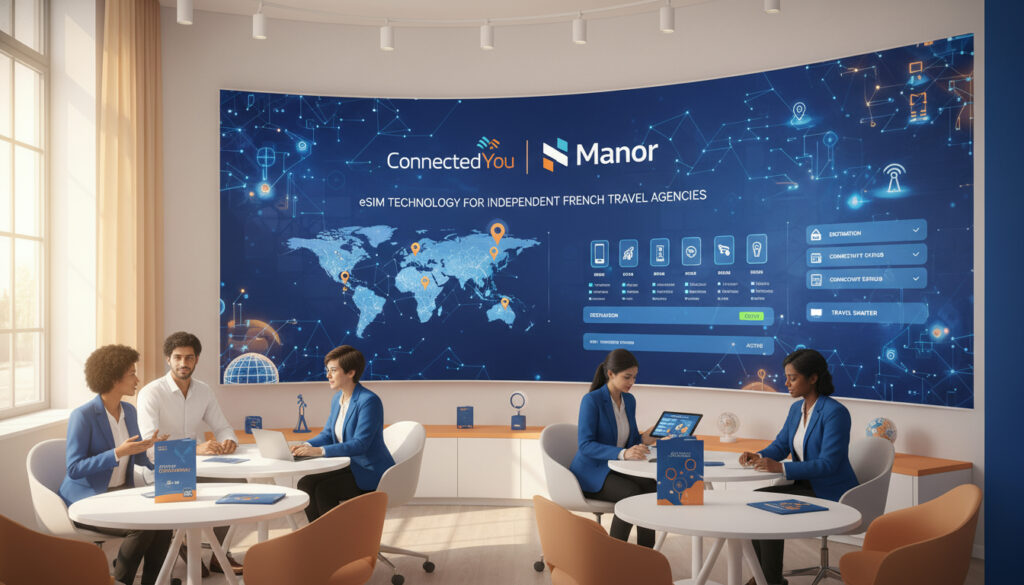 Représenatation de partenariat eSIM agences de voyages