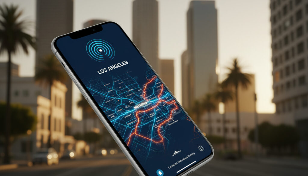 Représenatation de esim los angeles