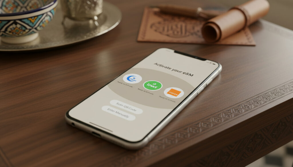 Représenatation de esim Maroc intégration