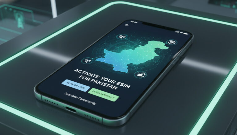 Représenatation de esim Pakistan intégration