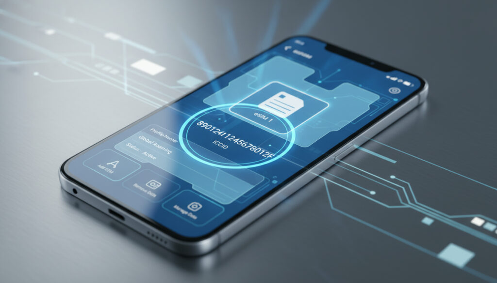 Représenatation de ICCID eSIM