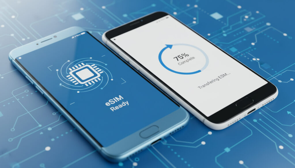 Repr�senatation de esim gerätewechsel