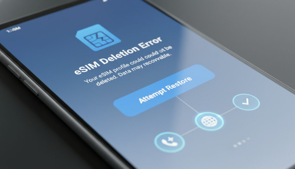 Repr�senatation de esim gelöscht was tun