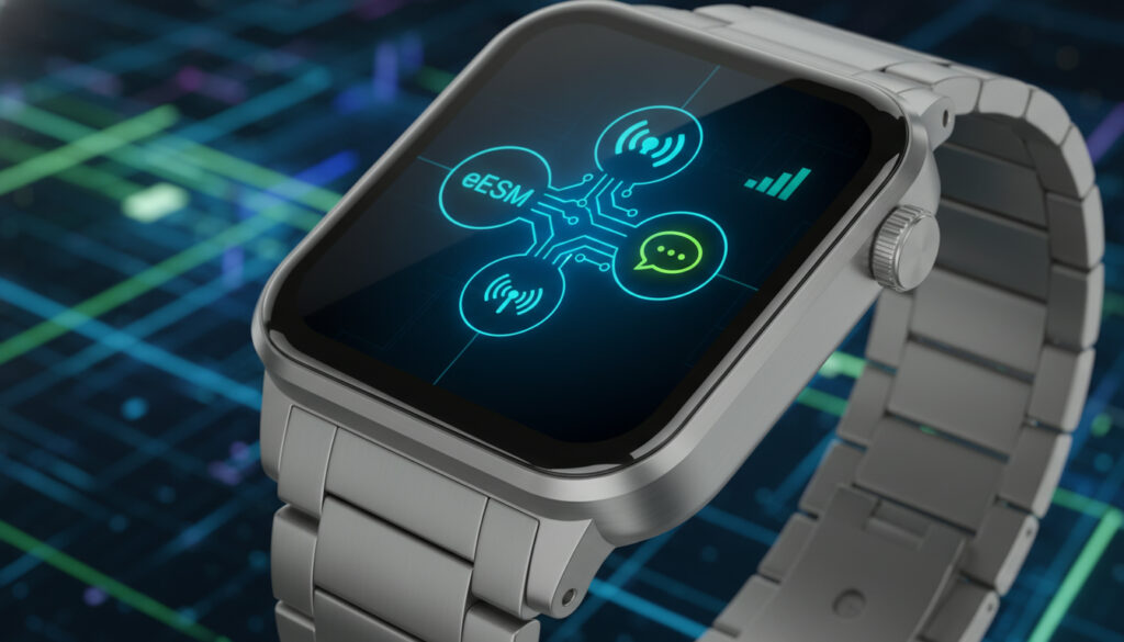 Repr�senatation de esim smartwatch